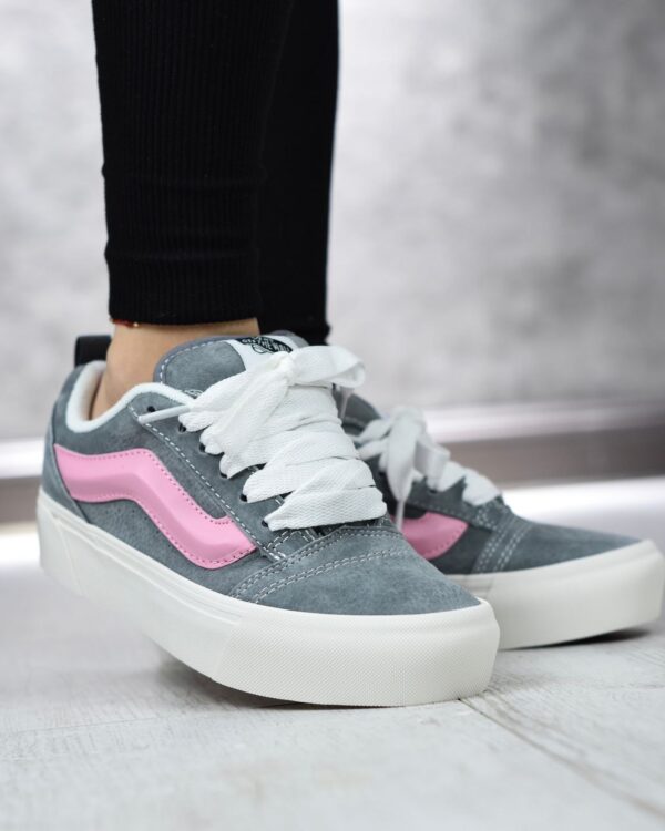 Vans Gray Swosh Pink